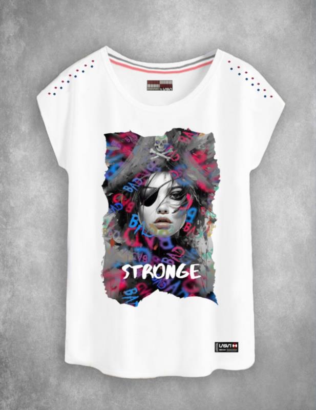 Camiseta de mujer Lasal STRONGE blanco