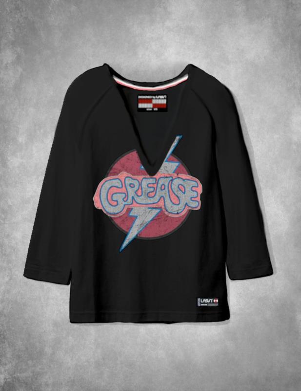 Camiseta de mujer Lasal GREASE negro