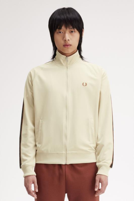 Chaqueta de chándal para hombre FRED PERRY con cinta deportiva en contraste