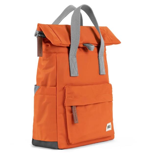 MOCHILA UNISEX ROKA CANFIELD B BURNT ORANGE RECYCLED NYLON