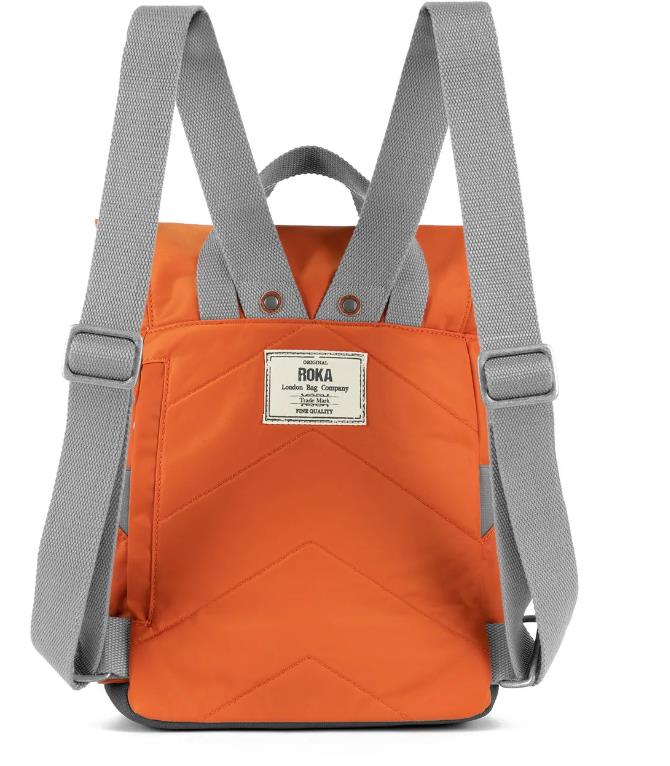 MOCHILA UNISEX ROKA CANFIELD B BURNT ORANGE RECYCLED NYLON