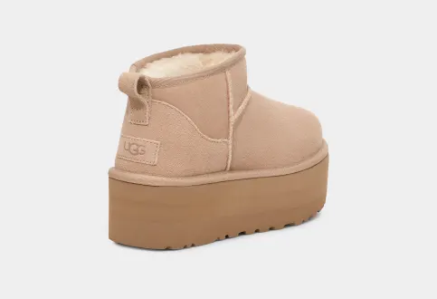 Botas Mujer UGG con plataforma Classic Ultra Mini sand