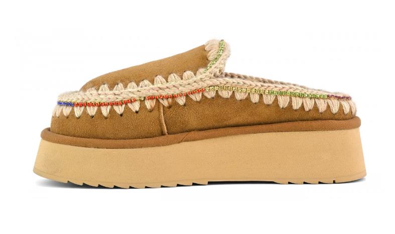 ZUECO PARA MUJER MOU CLOG ESKIMO PLATFORM RHINEST 