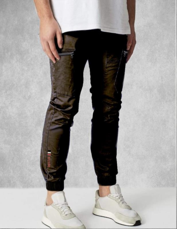 PANTALON DE HOMBRE JOGGER CARGO LASAL LIMITED NEGRO DESGASTADO