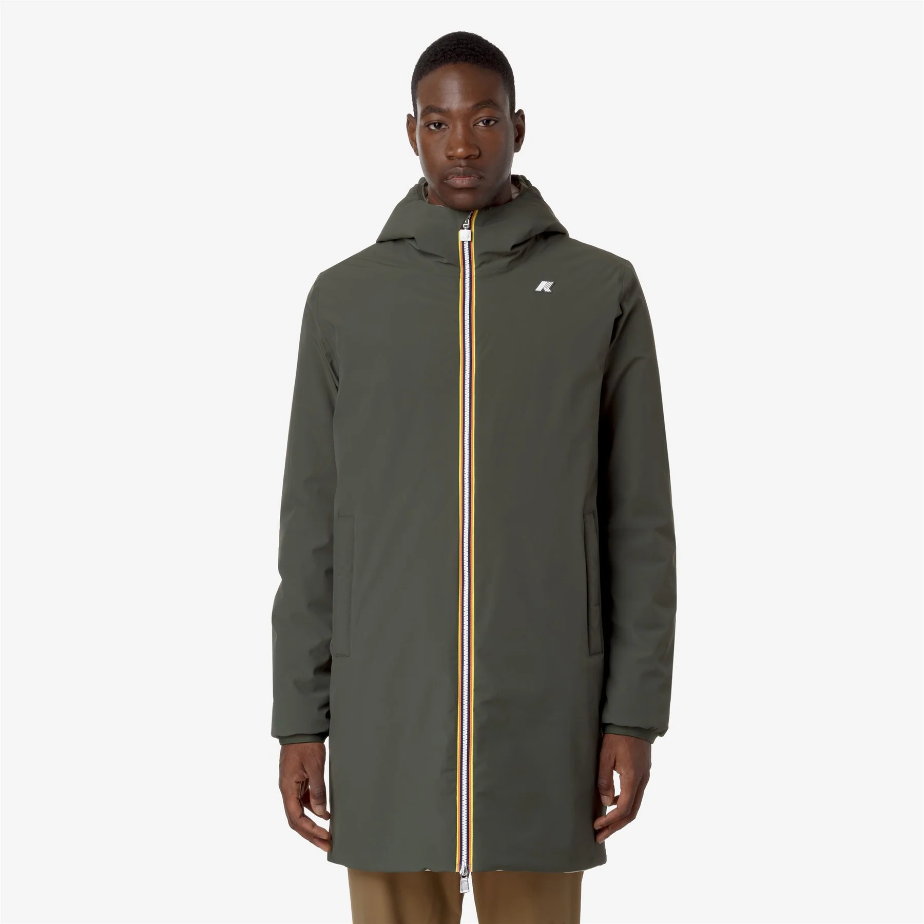 Chaqueta Reversible Kway Jacob ST Warm Double Green-Beig